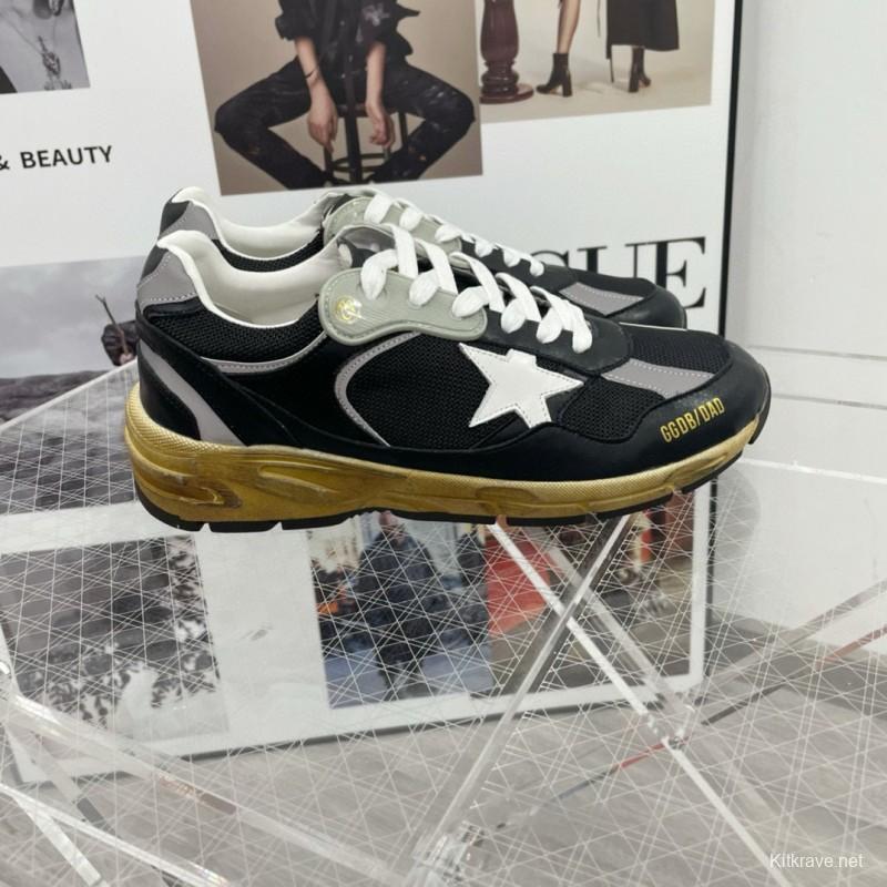2024 Men GGDB Black White Suede Mesh Sneakers