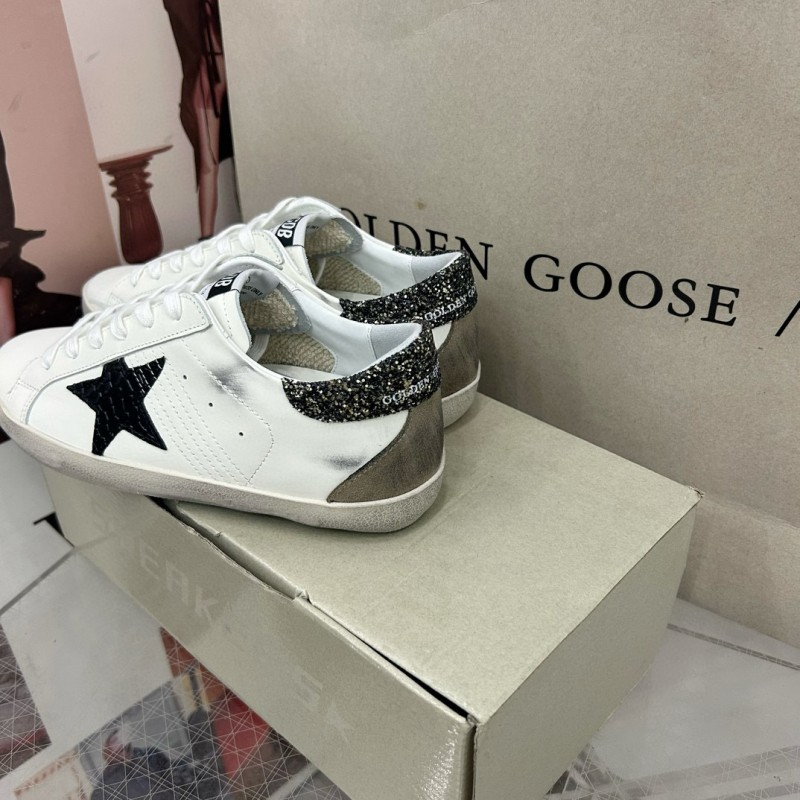 2025 Women GGDB White Black Suede Leather Sneakers MJ00260