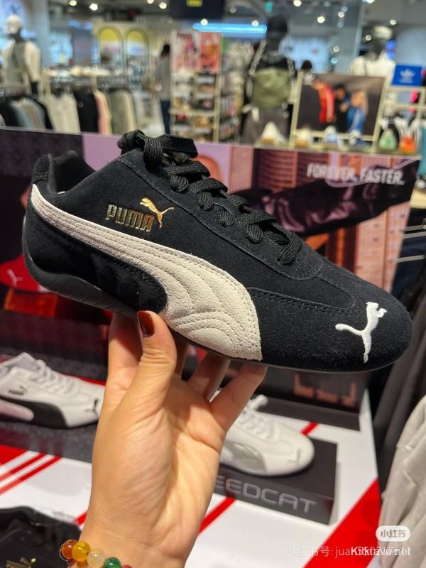 2025 Men Puma Black White Suede Sneakers KFY00260