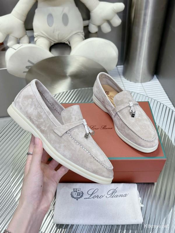 2024 Unisex Le Parmentier Beige Suede Loafers
