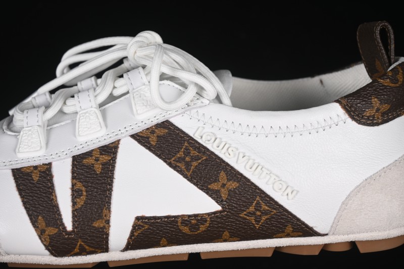 Louis Vuitton Sneakerina Round-Toe Lace-Up Ballet Style Flat Training Shoes - N.F6