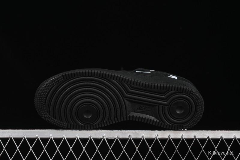 Nike Comme Des Garcons Air Force 1 Low Casual Sneakers with Full-Length Air Cushion - IB9949-001