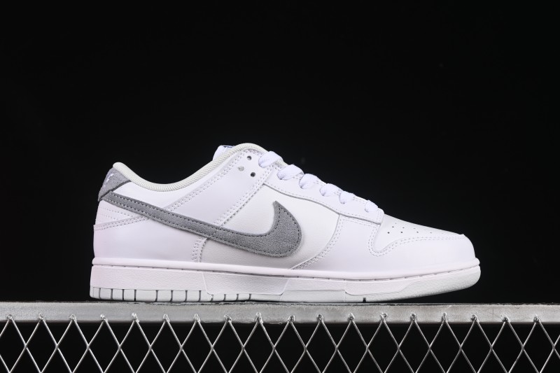 Nike SB Dunk Low White Grey Low-Top Casual Skate Shoes - IH0632-141