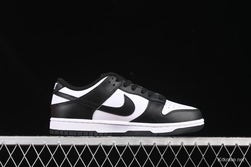 Nike SB Dunk Low Classic Black White Low-Top Casual Skate Shoes - HF5441-100