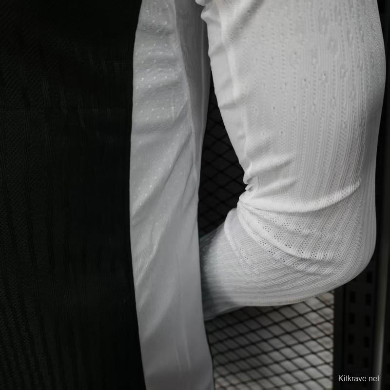 Player Version 25/26 Corinthians Home White Long Sleeve Jersey