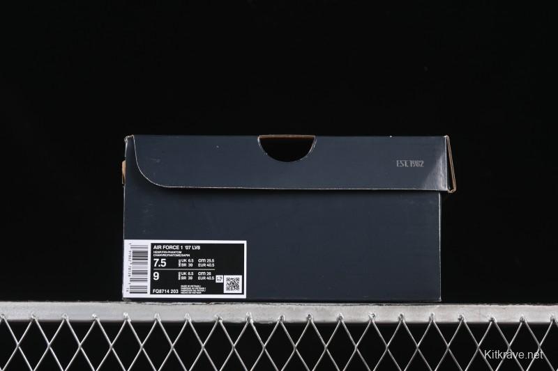Nike Air Force 1'07 Low Casual Sneakers with Full-Length Air Cushion - FQ8714-203