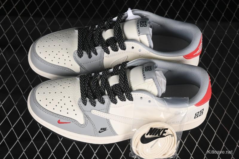 Nike Travis Scott x Fragment Design x Air Jordan 1 Low OG SP AJ1 Low-Top Casual Sneakers - XS7089-599