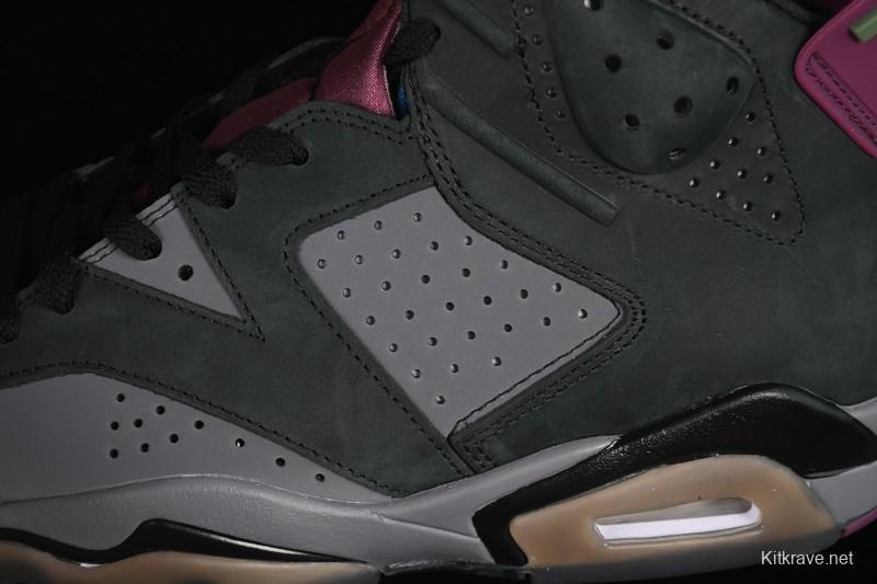 Nike Air Jordan 6 Retro Bordeaux Premium Suede Sneakers - CT8529-063