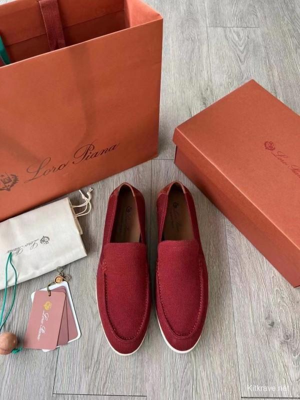 2025 Unisex Le Parmentier Red Wool Blend Loafers AS00280
