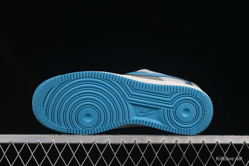 Nike Air Force 1 '07 Low LV Collaboration Gray Blue Sole Casual Sneakers - JJ2508-704