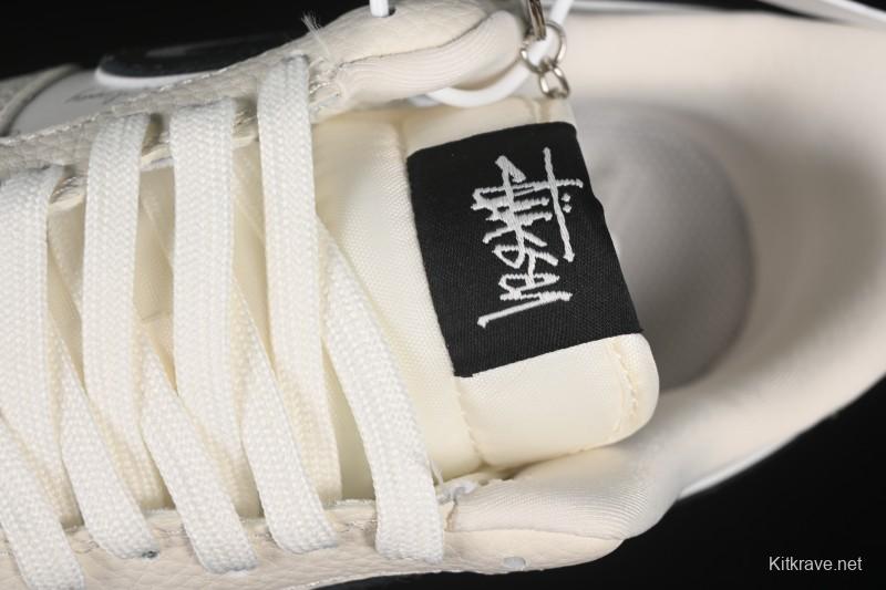 Nike Air Force 1 '07 Low Stussy Collaboration White Gray Casual Sneakers - KK1988-093