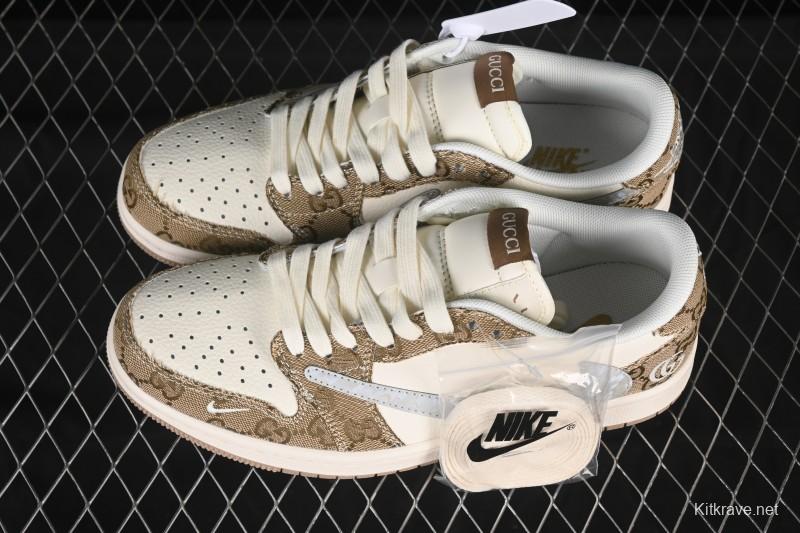 Nike Travis Scott x Fragment Design x Air Jordan 1 Low OG SP AJ1 Low Top Casual Sneakers - XS7089-603