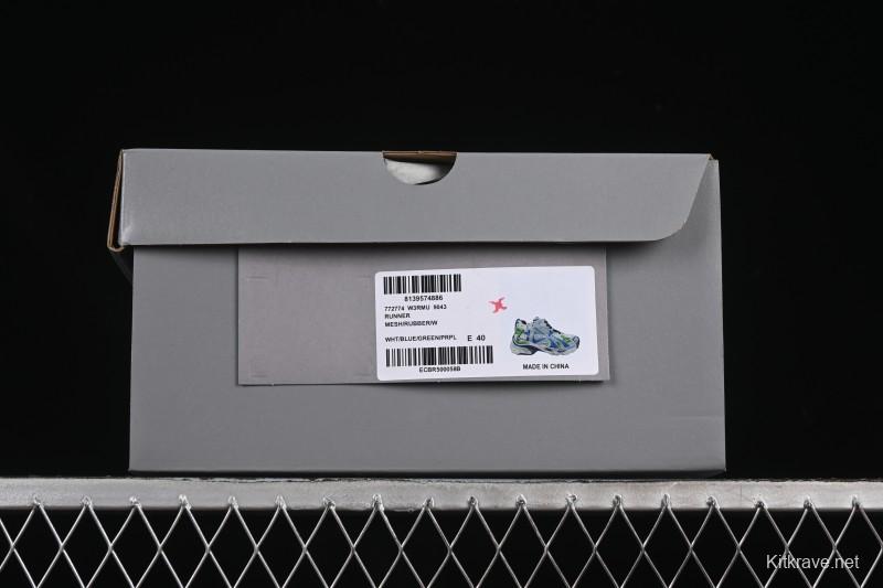 Balenciaga Runner Kith Four Color Retro Casual Shoes - W3RMU9043