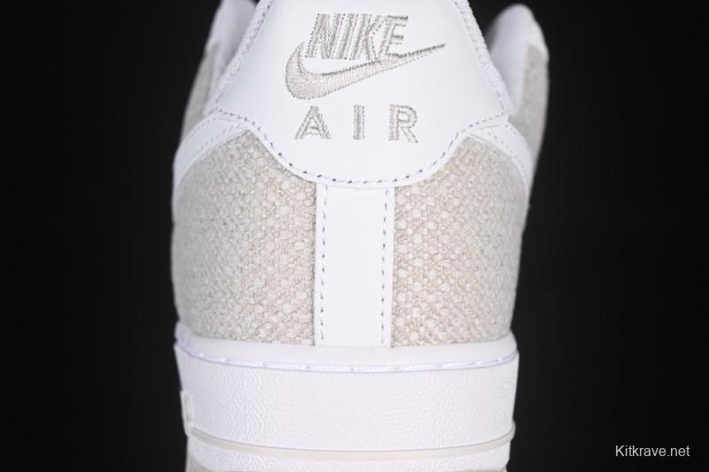 Nike Air Force 1'07 Low Denim Small Swoosh Casual Sneakers - ZH0316-092