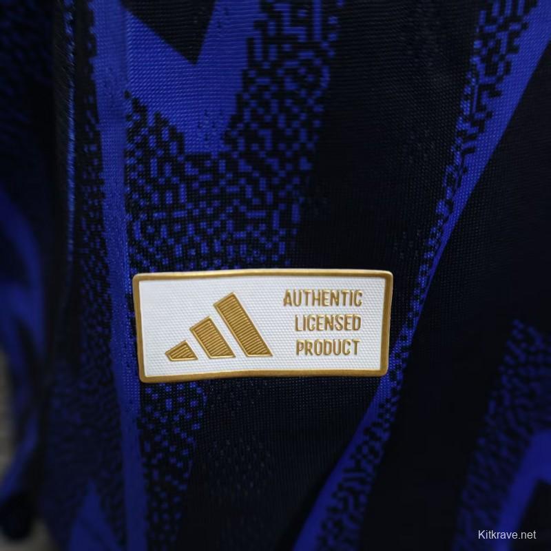 Player Version 25/26 Arsenal Third Blue with Geometric Lightning Pattern Jersey