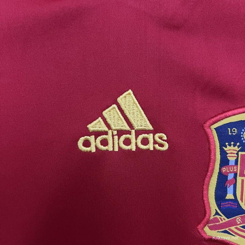 Retro 2010 Kids Spain Home Size 16-28 Jersey