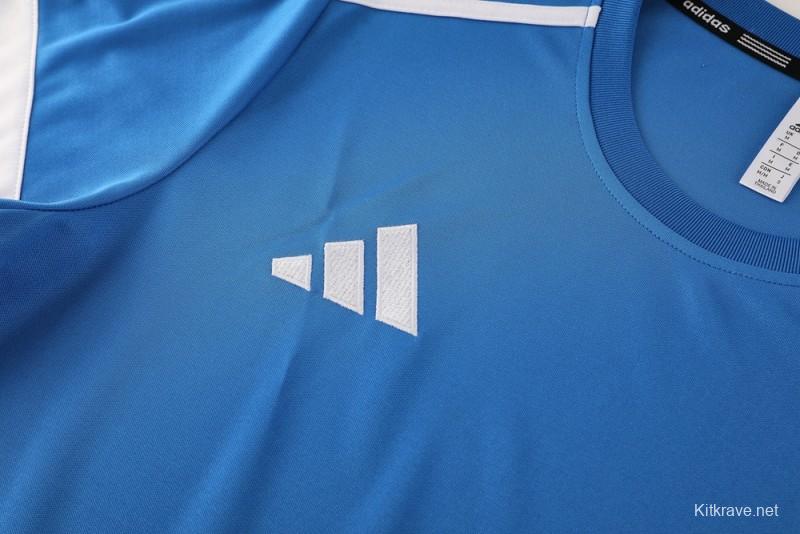 2025 Adidas Blue Short Sleeve Jersey+Shorts