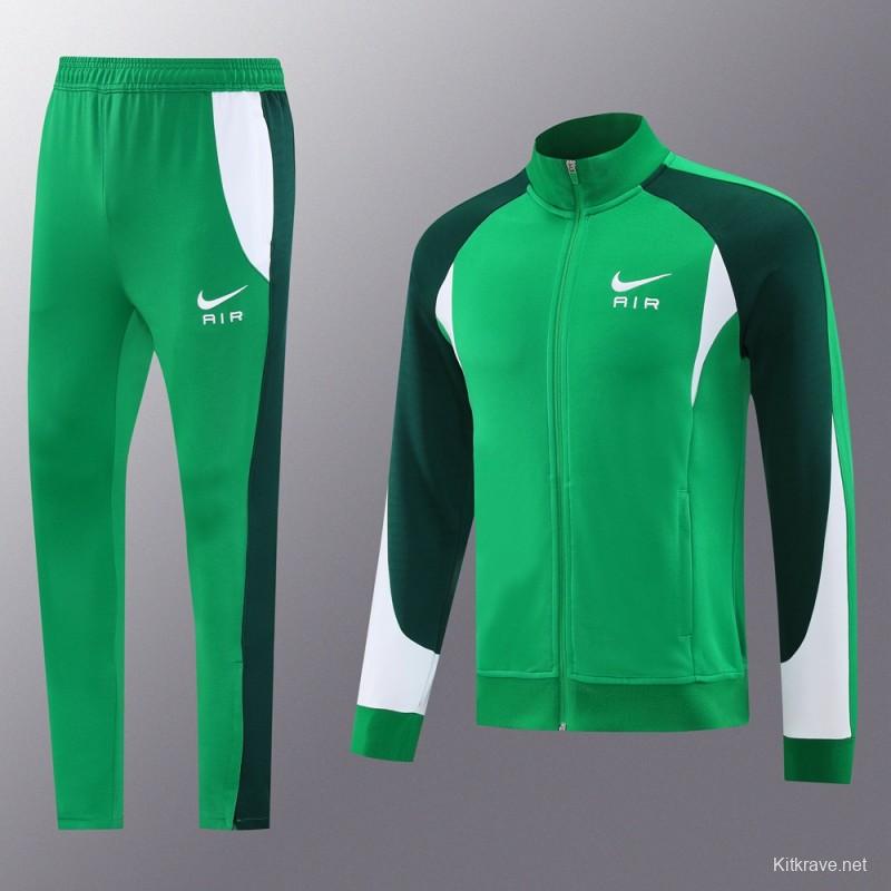 2025 NIKE Green Full Zipper Jacket +Long Pants