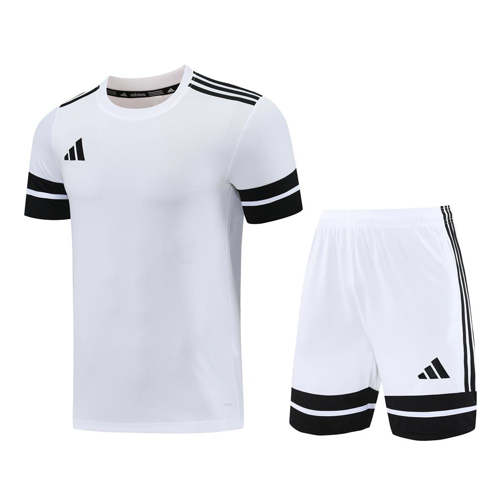 2025 Adidas White Short Sleeve Jersey+Shorts