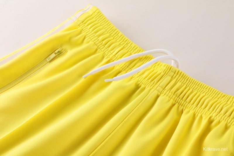 2025 Adidas Original Yellow Full Hoodie Zipper Jacket +Long Pants