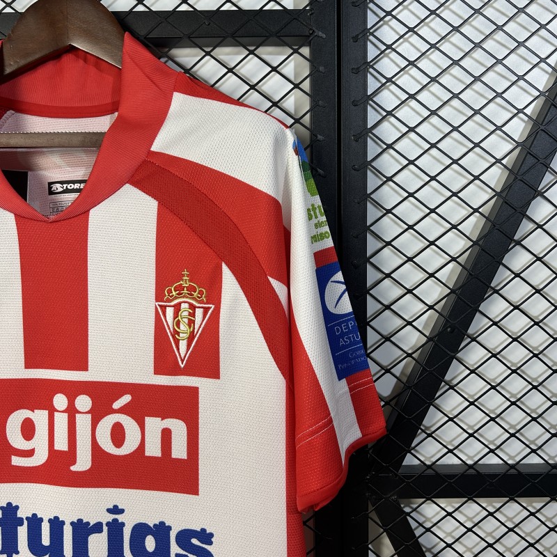 08/09 Retro Sporting Gijon Home Jersey