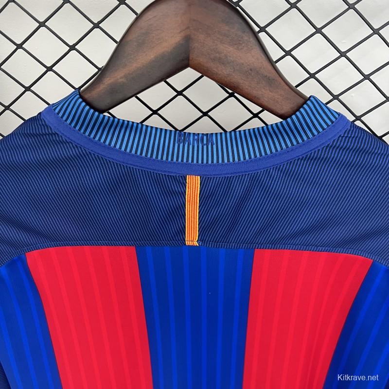 14/15 Retro Long Sleeve Barcelona Home Jersey