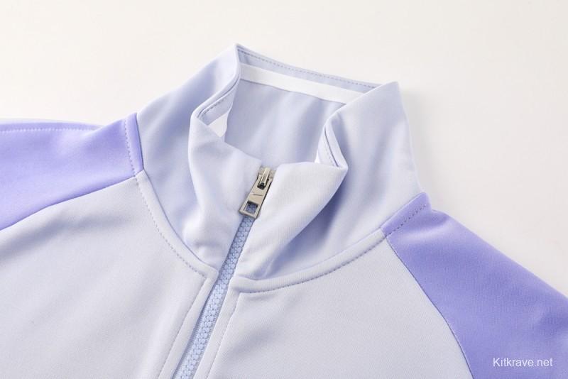 2025 NIKE Purple Full Zipper Jacket + Long Pants