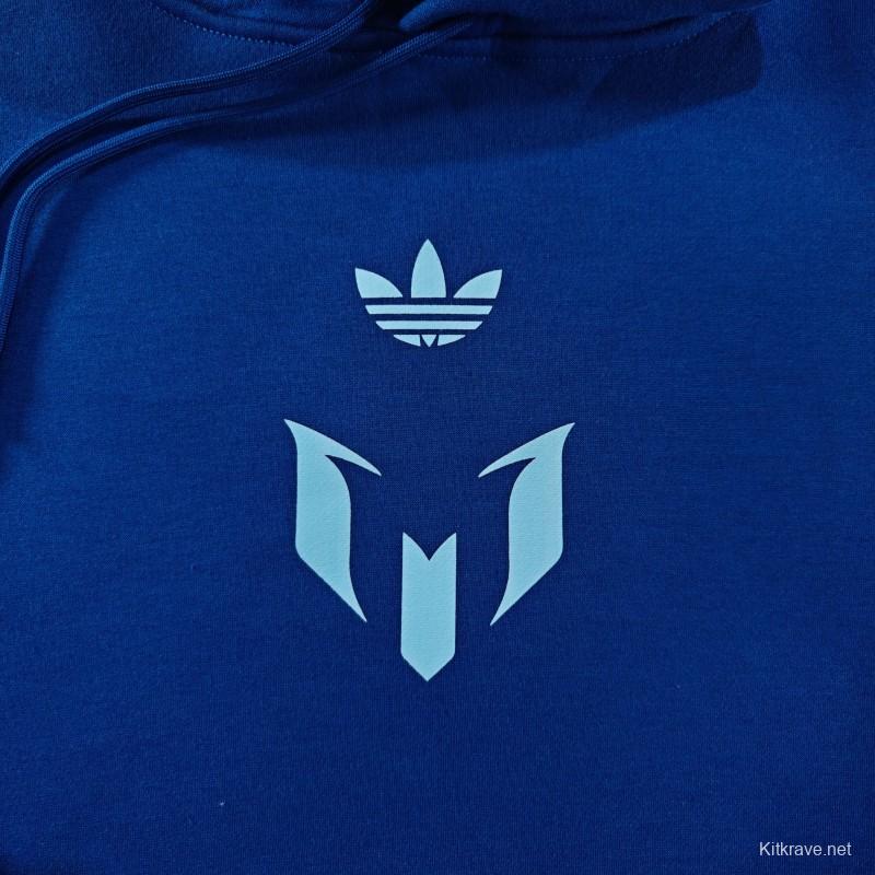 25/26 Inter Miami Messi Fleece-lined Hoodie 9 Color Full Zipper Jacket + Long Pants