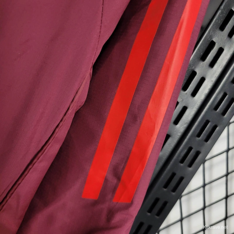 25/26 Bayern Munich Jacket Wine Windbreaker