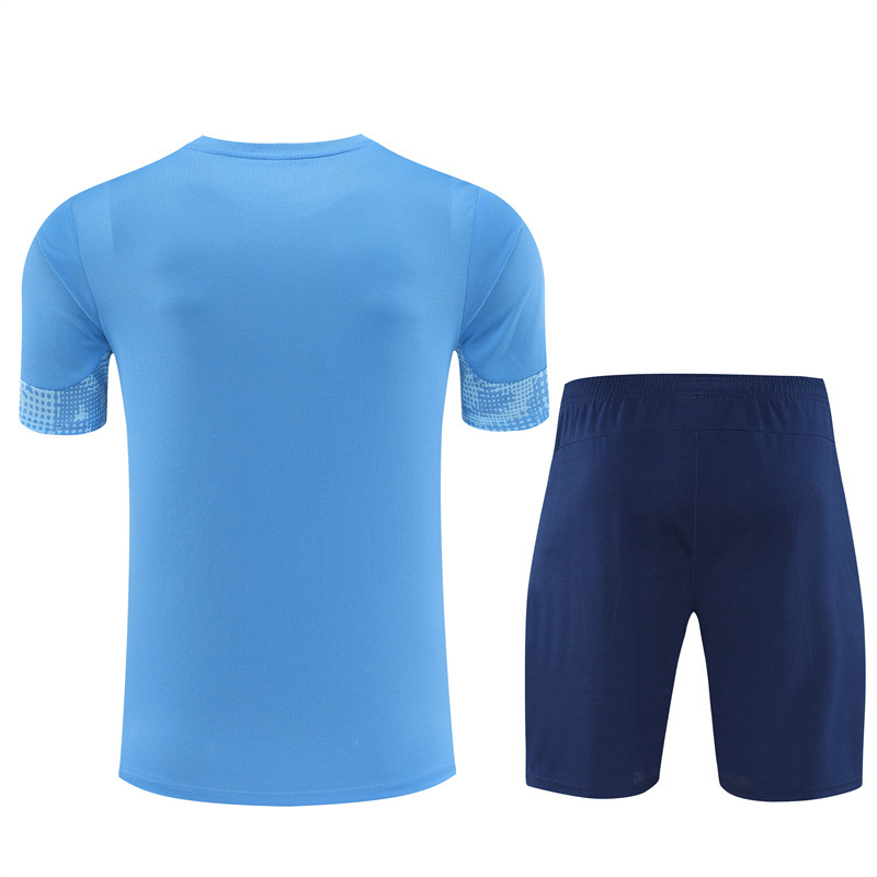 25/26 Manchester City Light Blue Camouflage with XS Short Sleeve+Soccer Shorts