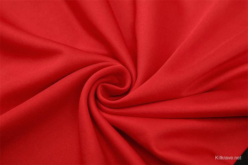 Retro 03/04 AC Milan Red Half Zipper Jacket