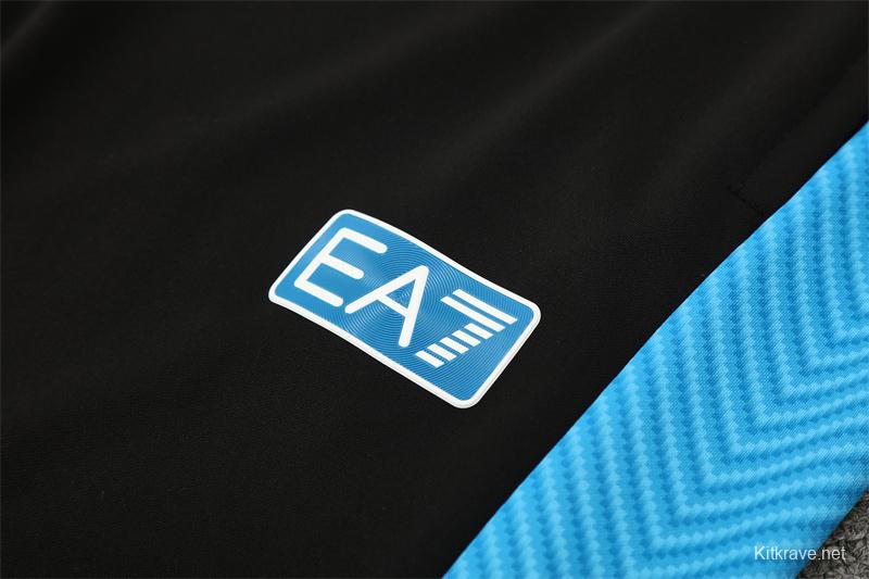 25/26 Napoli Light Blue Camouflage Half Zipper Jacket+Long Pants