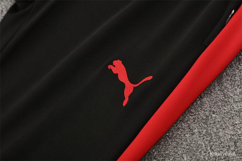 25/26 Portugal Red Half Zipper Jacket+Long Pants