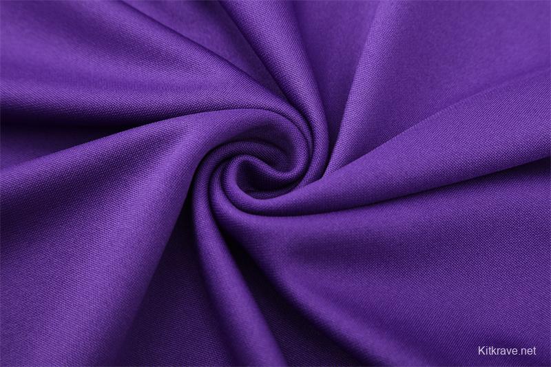 Retro 16/17 Real Madrid Purple Half Zipper Jacket