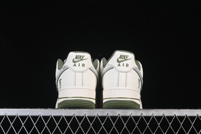 Nike Air Force 1 '07 Low Burberry Collaboration Military Green Embroidery Casual Sneakers - JP8028-003