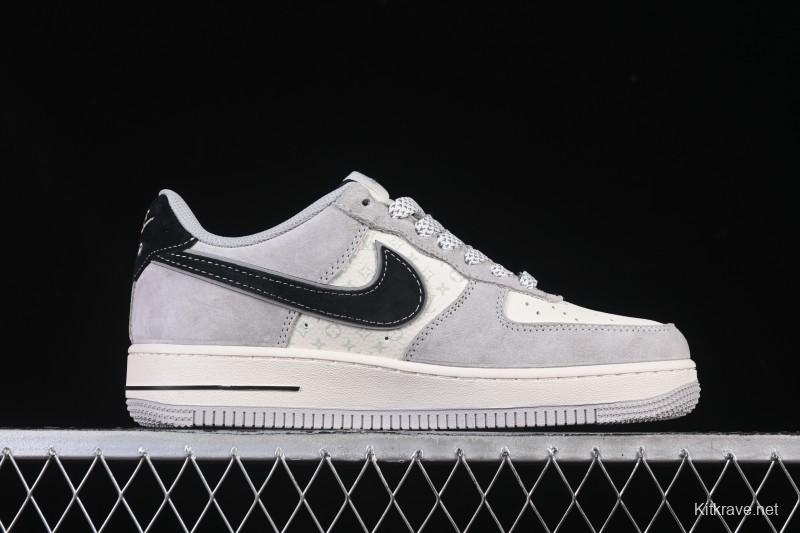 Nike Air Force 1 '07 Low LV Collaboration Pig Eight Rice Gray Black Casual Sneakers - MZ9588-810