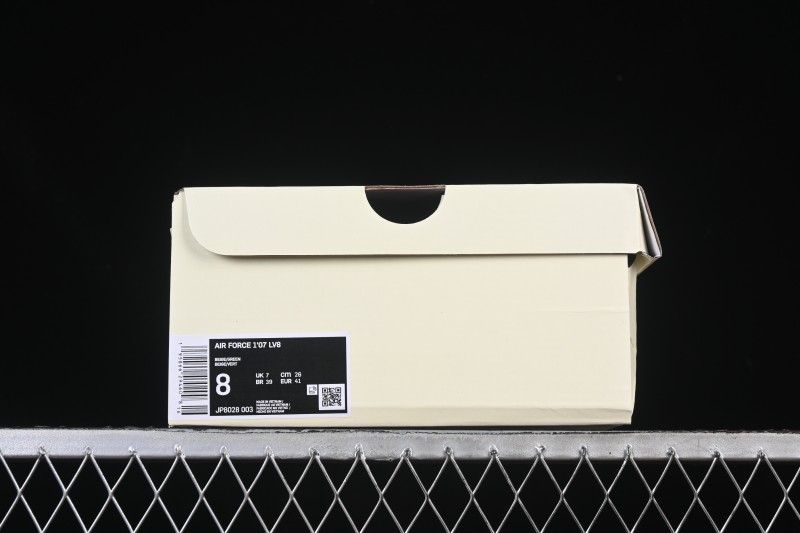 Nike Air Force 1 '07 Low Burberry Collaboration Military Green Embroidery Casual Sneakers - JP8028-003