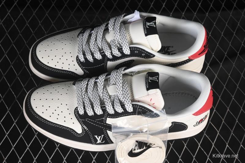 Nike Travis Scott x Fragment Design x Air Jordan 1 Low OG SP AJ1 Low Top Casual Skate Shoes - ZH2598-162