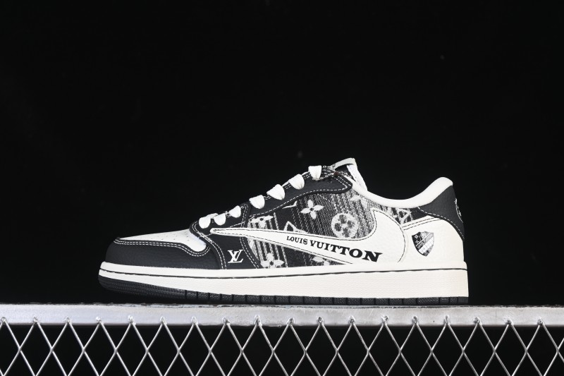 Nike Travis Scott x Fragment Design x Air Jordan 1 Low OG SP AJ1 Low Top Casual Sneakers - SC0601-052