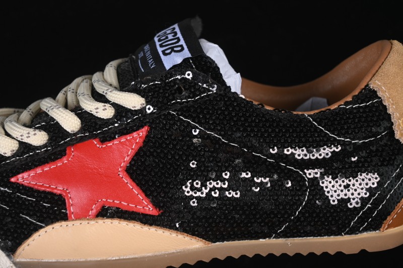 Golden Goose True Star Distressed Leather Sneakers - GGDB