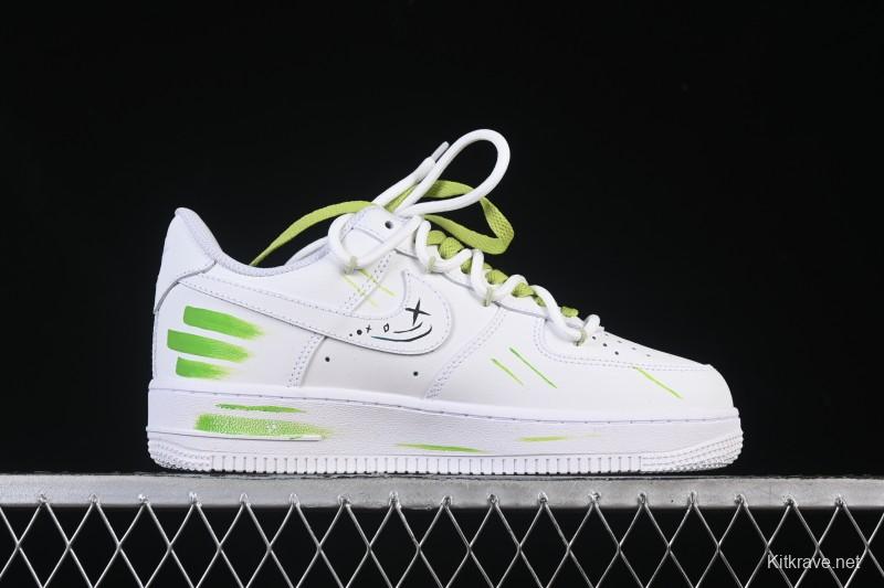 Nike Air Force 1 '07 Low Capricorn Hand-Painted Doodle Zodiac Series Casual Sneakers - 1222119