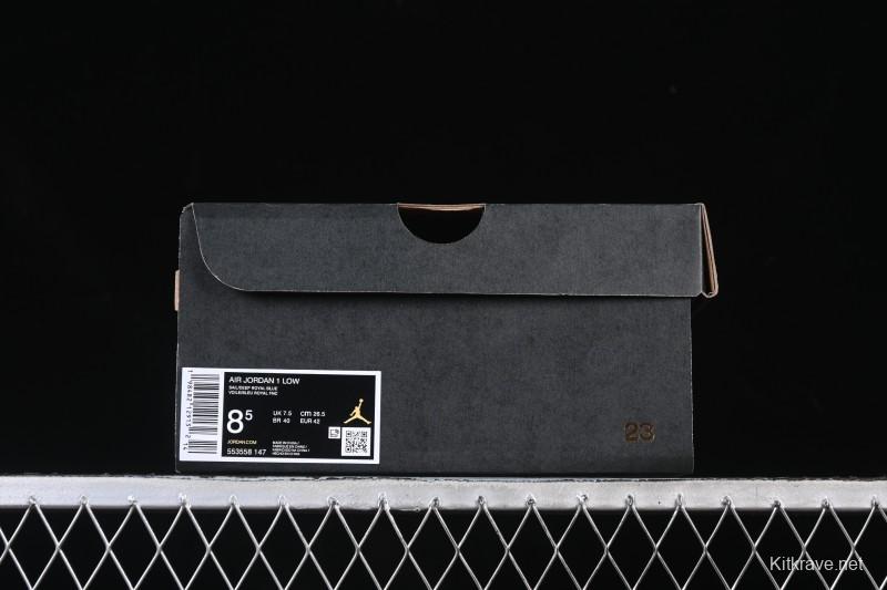 Nike Air Jordan 1 Low AJ1 Blue Green Colorway Low-Top Casual Skate Shoes - 553558-147