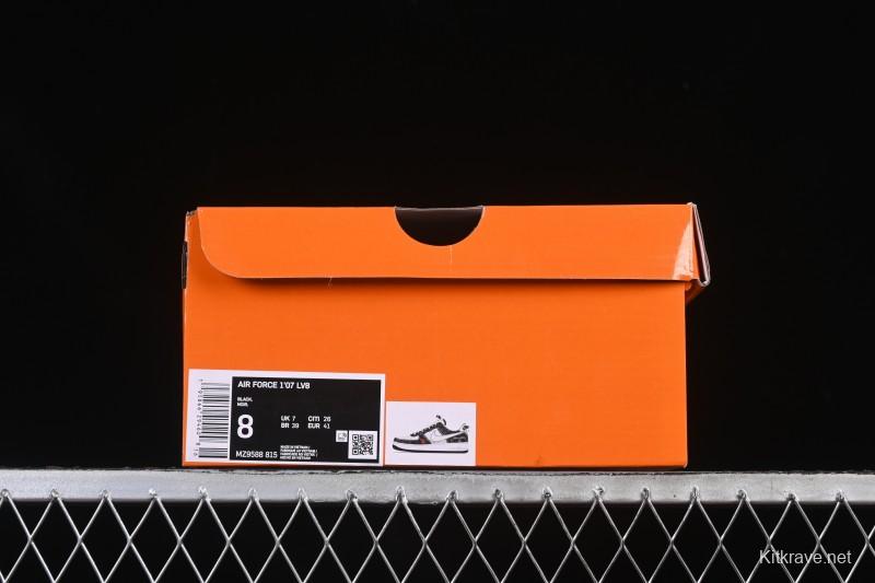 Nike Air Force 1 '07 Low LV Collaboration Denim Beige Black Stitching Casual Sneakers - MZ9588-815