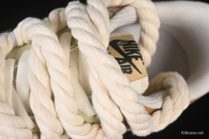 Nike Air Force 1 '07 Low Milk Coffee Bear Hand-Drawn Doodle Casual Sneakers - XL2321-666