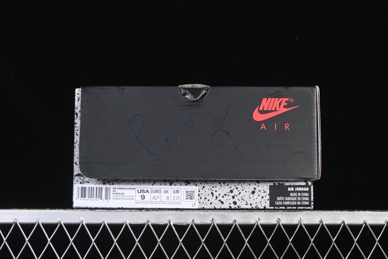 Nike Air Jordan 5 Black Metallic Reimagined Retro Basketball Shoes - HF3975-001