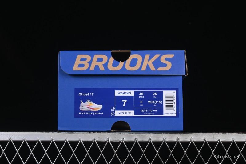 Brooks Ghost 17 Cushioned Marathon Racing Running Shoes - 1204311D070