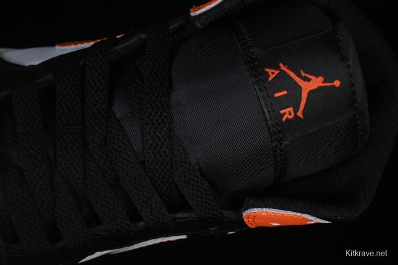 Nike Air Jordan 1 Mid AJ1 Black White Orange - DQ8426-801