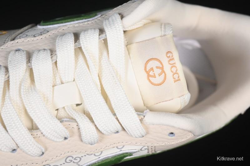 Nike Air Force 1 '07 Low Gucci Collaboration White Brown Green Casual Sneakers - YF9511-804