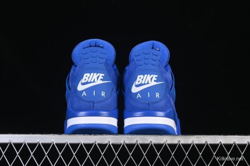Nike Nigel Sylvester x Air Jordan 4 Retro Blue Collaboration Basketball Shoes - HF4340-400