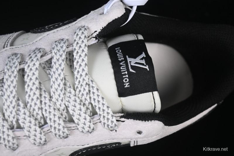 Nike Air Force 1 '07 Low LV Collaboration Black Swoosh Woven Label Casual Sneakers - CX5050-Y23